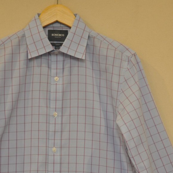 Bonobos Slim Fit Wrinkle Free Button Down 15.5 - Picture 1 of 6
